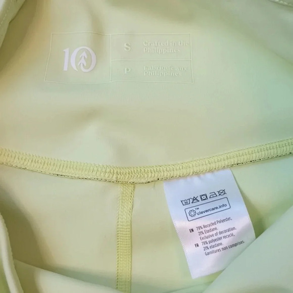 Tentree Highlighter Neon Yellow NWT Bike Shorts VV - Picture 2 of 4
